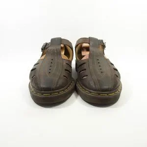 Dr Martens England Made Leather T-Strap Sandal Shoes - Men\'s Size 9 UK / 10 US $_12.JPG?set_id=880000500F main image 2